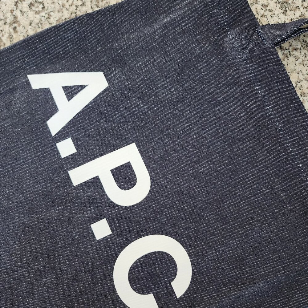 NWT - A.P.C. Lou Denim Tote Bag – Indigo 💙👜 (#11149) - Picture 4 of 10